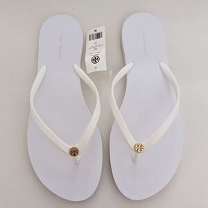 NWT! Tory Burch Chelsea Flip Flop In Optic White Size 11